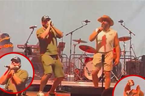 Travis Kelce, Jason Hit Karaoke Stage At Celeb Golf Outing In Tahoe