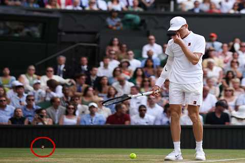 Jannik Sinner’s serve interrupted by fan’s champagne cork: ‘Only at Wimbledon’