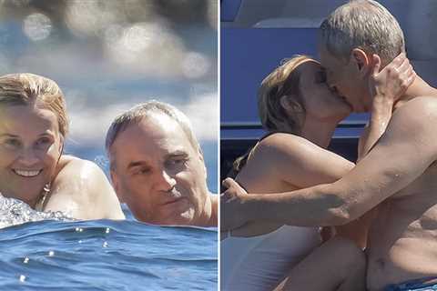 Reese Witherspoon & Oliver Haarmann Pack on PDA on Yacht in Saint-Tropez