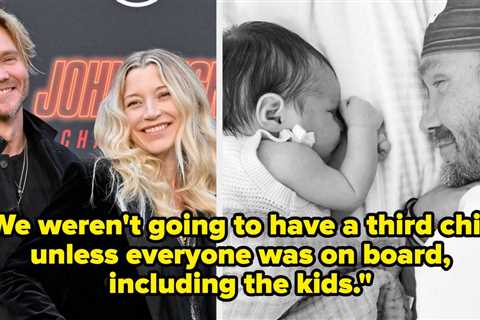 Chad Michael Murray Just Revealed That He And His Wife Held A “Family Vote” Before Having A Third..