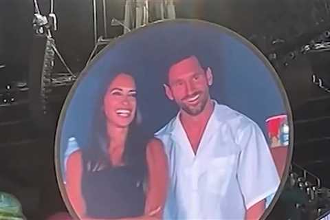 Lionel Messi and Wife Antonela Caught On Coldplay Kiss Cam At Concert