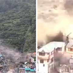 Massive Flood Wipes Out Entire Village in India in Terrifying Video, 50 Missing
