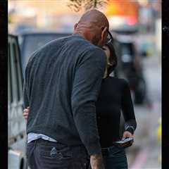 Dave Bautista Kisses Mystery Woman During L.A. Dinner Date