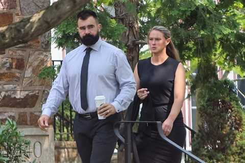 Jason, Kylie Kelce Attend Funeral Of Dad Ed's Partner