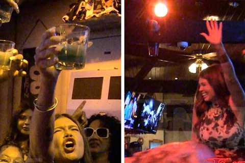 Chanel West Coast Rides Mechanical Bull on 'TMZ After Dark' Tour