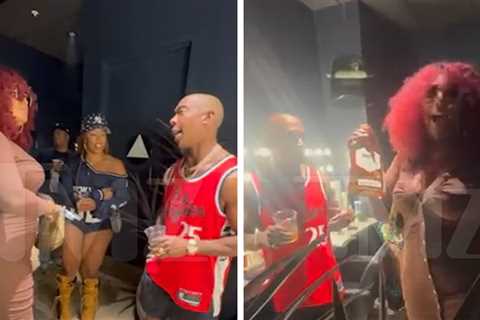 Ja Rule and Lizzo Down Whiskey Shots Backstage in L.A.