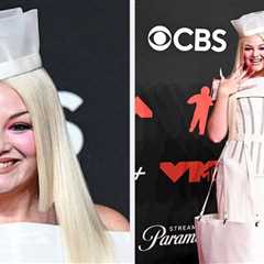 Mel Stalter Just Showed Up To The VMAs Red Carpet In A Dunkin' Cup Dress, And I'm Ready To Order..