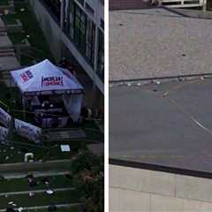 Charlie Kirk Shooting Site Captured By Drone Footage After Evacuation