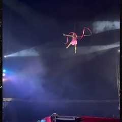 Circus Performer Plummets to the Ground in Aerial Stunt Gone Wrong