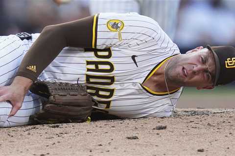 Padres All-Star Jason Adam carted off field with season-ending injury in crushing scene