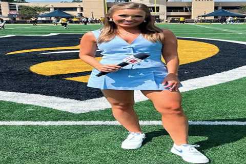 ESPN’s Taylor Davis goes viral over sideline rap video during college football game