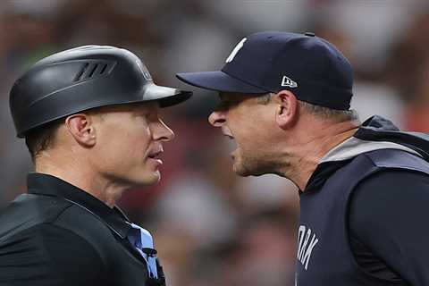 Aaron Boone adamant he has good relationship with umpires — even as ejections mount