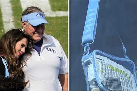 Jordon Hudson Wears 'Blind For Love' Sweater on UNC's Sideline