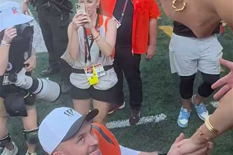 Jake Browning has special moment with fiancée after Bengals heroics: ‘First time’