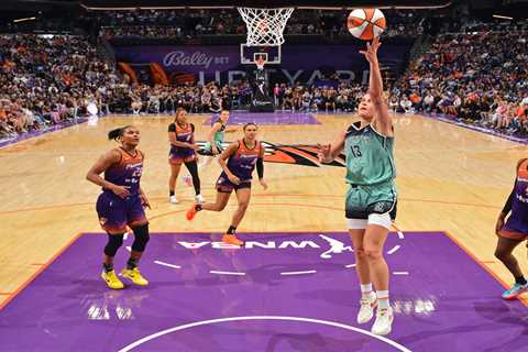 Leonie Fiebich shakes off rough start to hit Liberty’s ‘biggest’ shot in OT win