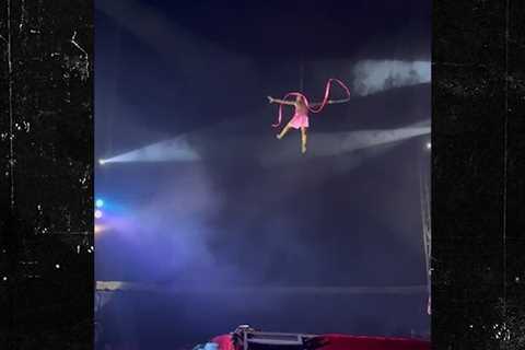 Circus Performer Plummets to the Ground in Aerial Stunt Gone Wrong