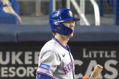 Brett Baty exits with right side soreness in Mets infield blow