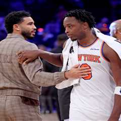Knicks’ OG Anunoby feeling ‘fine’ after ankle scare vs. Celtics