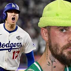 Justin Bieber Thumbs Down Shohei Ohtani Home Run at World Series