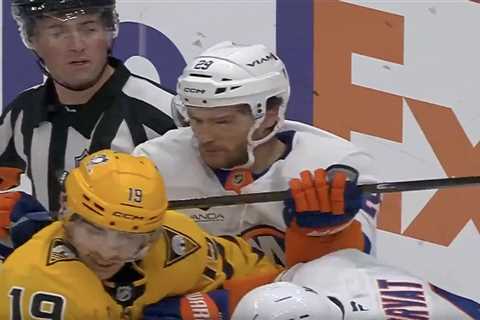 Islanders’ Jonathan Drouin suspended for cross check at end of opening-night loss