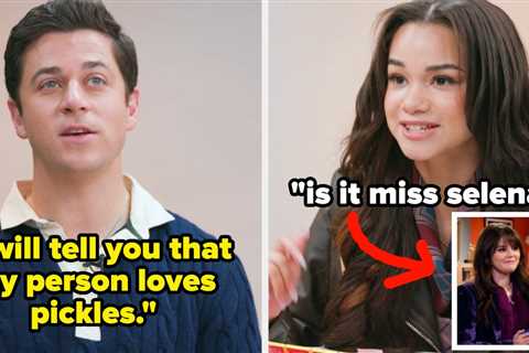 Wizards Beyond Waverly Place Stars David Henrie And Janice LeAnn Brown Compete In A Game Of Guess..