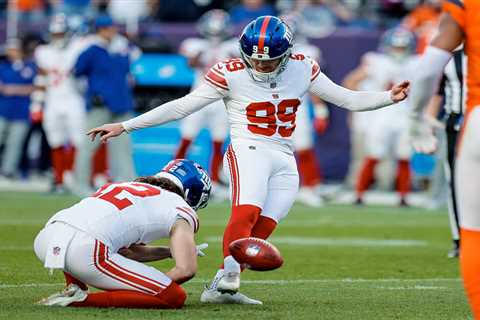 Giants cut Jude McAtamney after his kicking catastrophe in crushing Broncos loss