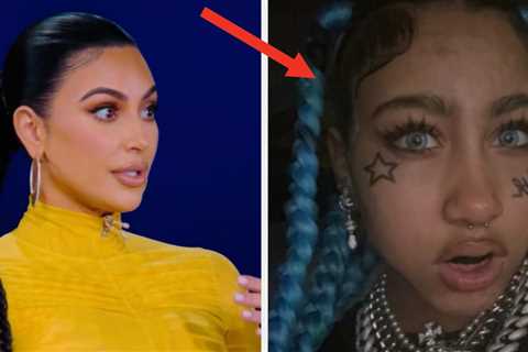 Kim Kardashian Responded After 12-Year-Old North West Was Criticized For Wearing Faux Face Tattoos..