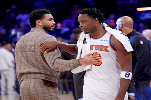 Knicks’ OG Anunoby feeling ‘fine’ after ankle scare vs. Celtics