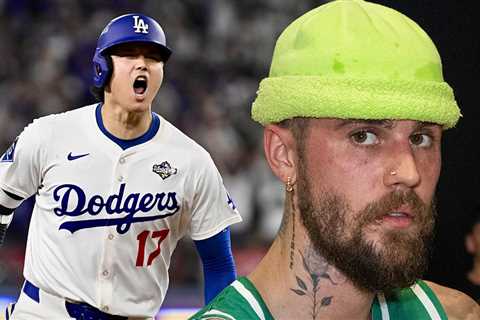 Justin Bieber Thumbs Down Shohei Ohtani Home Run at World Series