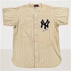 Yogi Berra’s 1947 rookie jersey found at a Boys & Girls Club in Harlem being auctioned, expected to ..