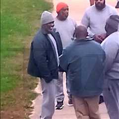 Diddy Smiles, Chats with Fellow Inmates at Fort Dix