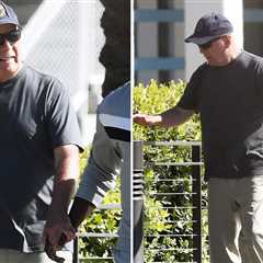 Bruce Willis Spotted Out for a Beach Stroll in Los Angeles