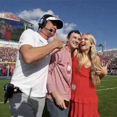 Couple gets engaged on field at Ole Miss game — and Lane Kiffin joins the celebration
