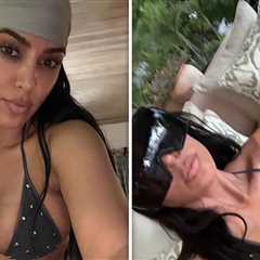 Kim Kardashian Poses in Sexy Bikini Pics After Failing Bar Exam
