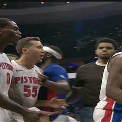 Jalen Duren has heated confrontation with Pistons teammate Ausar Thompson
