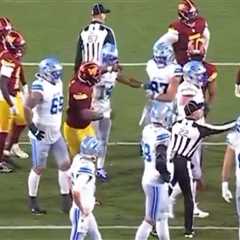 New video shows Lions’ Amon-Ra St. Brown swinging at Daron Payne first before Commanders star’s..