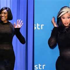 Who Wore It Better? A’ja Wilson and Cardi B Both Captured in a Black Vintage-Inspired Mugler Dress