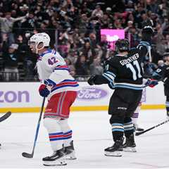 Rangers lack urgency once again in loss to Mammoth as skid hits season-high four games