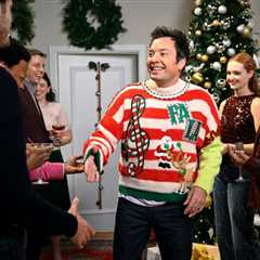Jimmy Fallon Is the Only One in an ‘Ugly Sweater’ in His Twangy New Christmas Song With Carter..