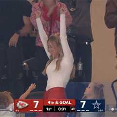 Taylor Swift skips Chiefs’ Thanksgiving game as Brittany Mahomes celebrates Travis Kelce’s touchdown