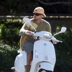 Justin Bieber Hits Palm Springs with Scooter