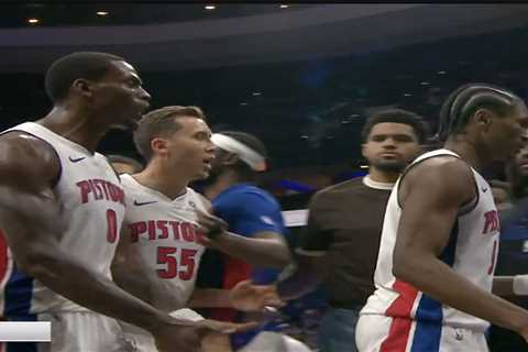 Jalen Duren has heated confrontation with Pistons teammate Ausar Thompson