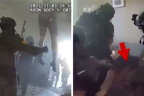 SWAT Team Makes Easy Arrest After Barricaded Suspect Falls Through Ceiling, on Video
