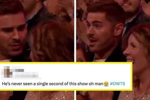 This Clip Of Zac Efron In The “DWTS” Audience Is Going Viral After He Appeared To Ask An Awkward..