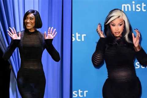 Who Wore It Better? A’ja Wilson and Cardi B Both Captured in a Black Vintage-Inspired Mugler Dress