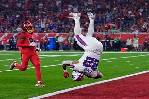 Bills’ Ray Davis returns kickoff 97 yards for touchdown on his birthday