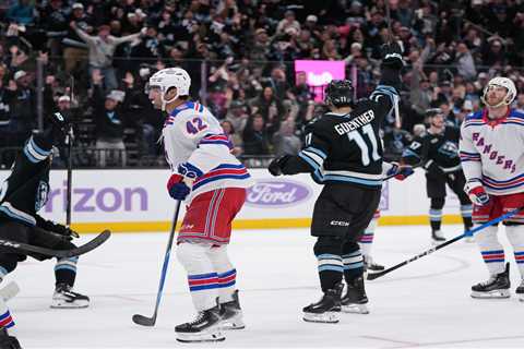 Rangers lack urgency once again in loss to Mammoth as skid hits season-high four games