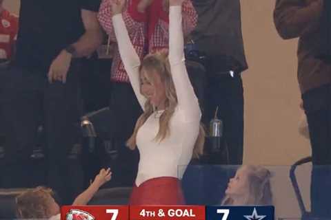 Taylor Swift skips Chiefs’ Thanksgiving game as Brittany Mahomes celebrates Travis Kelce’s touchdown