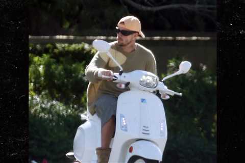 Justin Bieber Hits Palm Springs with Scooter