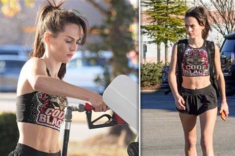 Jordon Hudson Flaunts Abs in Tiny Cheer Outfit